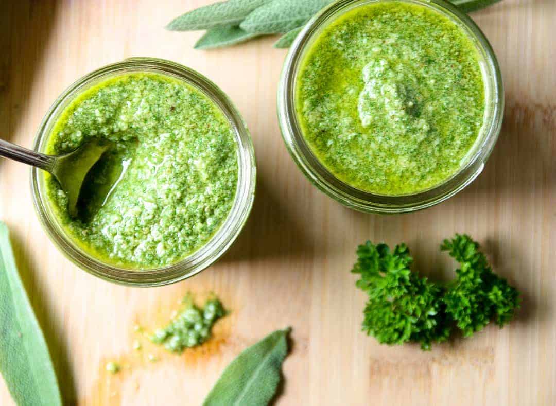 Walnut Sage Pesto